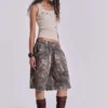 Short de jogging Monster à motif camouflage Woodland
