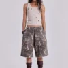 Short de jogging Monster à motif camouflage Woodland