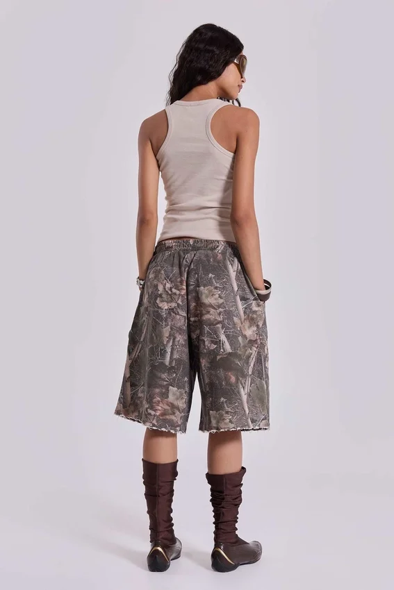 Short de jogging Monster à motif camouflage Woodland