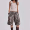 Short de jogging Monster à motif camouflage Woodland