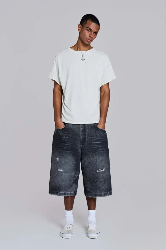 Short en jean Cinch Colossus noir