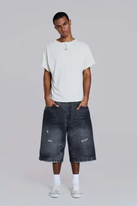 Short en jean Cinch Colossus noir