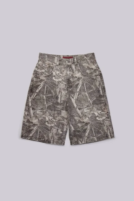 Short en jean Colossus camouflage Woodland