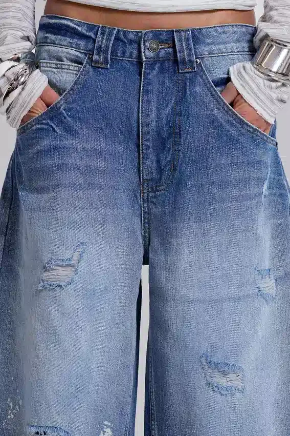 Short en jean « Colossus » délavé