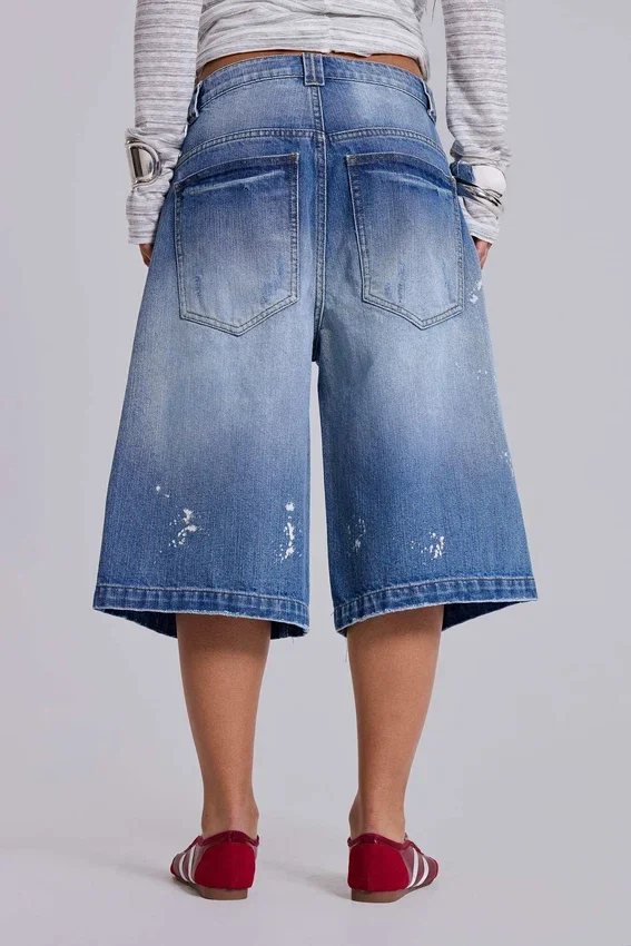 Short en jean « Colossus » délavé