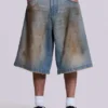 Short en jean Colossus « Mud Wash »