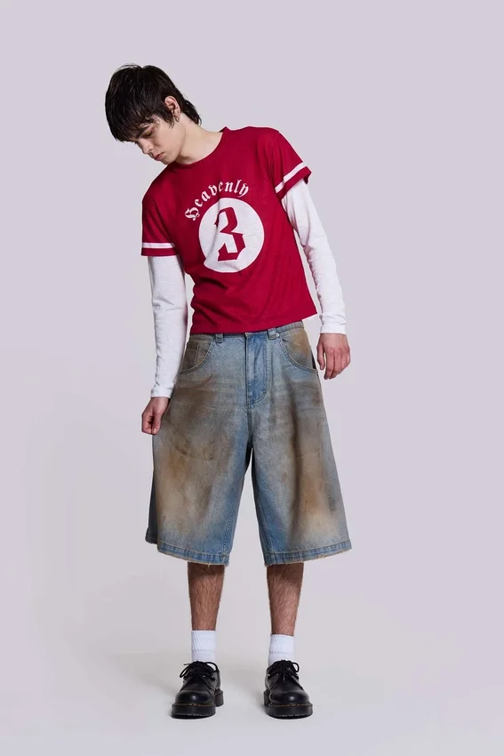 Short en jean Colossus « Mud Wash »