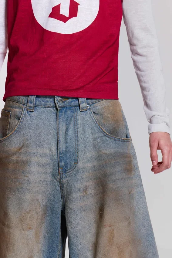 Short en jean Colossus « Mud Wash »