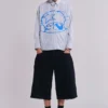 Short en jean Colossus noir sable