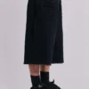 Short en jean Colossus noir sable