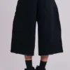 Short en jean Colossus noir sable