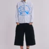 Short en jean Colossus noir sable