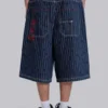 Short en jean à fines rayures « Ollie »