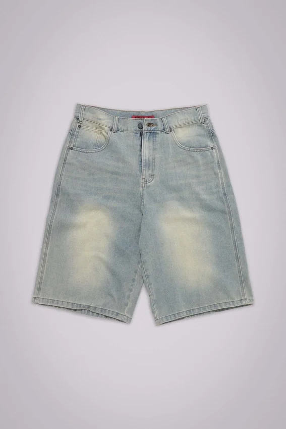 Short en jean « Jumbo Jorts » délavé clair