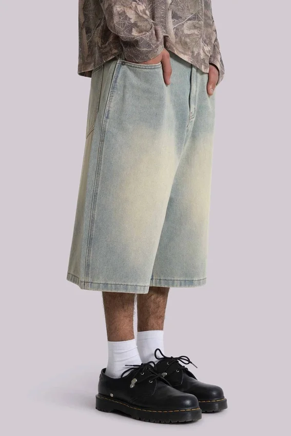 Short en jean « Jumbo Jorts » délavé clair
