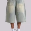 Short en jean « Jumbo Jorts » délavé clair