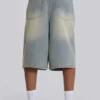 Short en jean « Jumbo Jorts » délavé clair