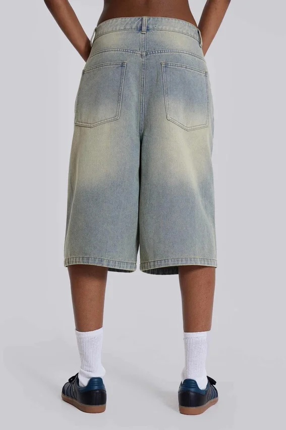 Short en jean « Jumbo Jorts » délavé clair