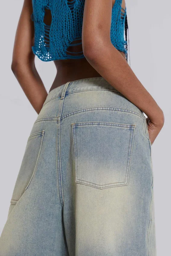 Short en jean « Jumbo Jorts » délavé clair