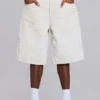 Short en jean « Paint Colossus » écru