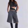 Short « Goliath » ajusté gris