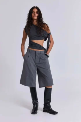 Short « Goliath » ajusté gris