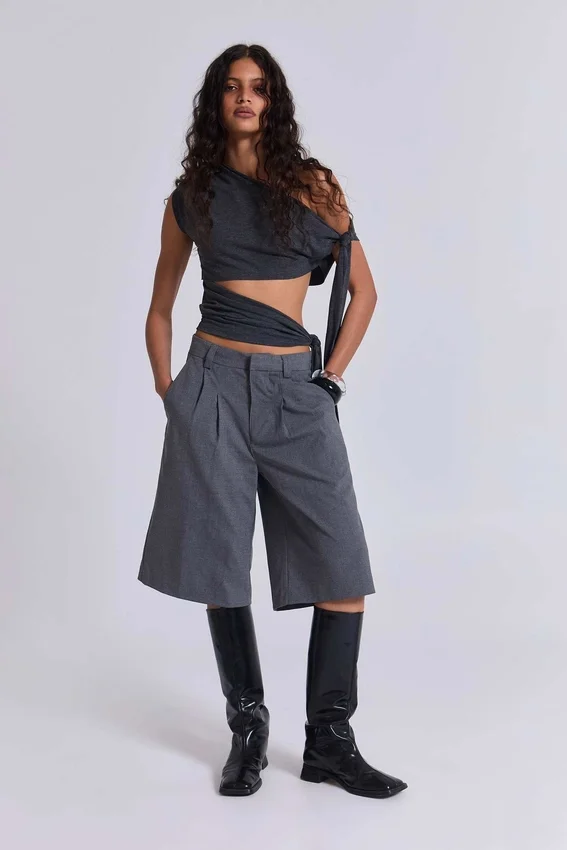 Short « Goliath » ajusté gris