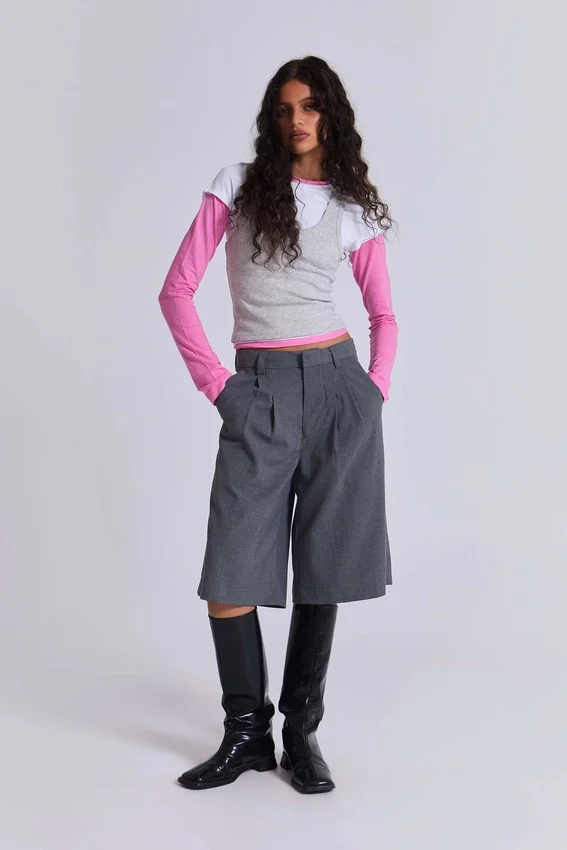 Short « Goliath » ajusté gris