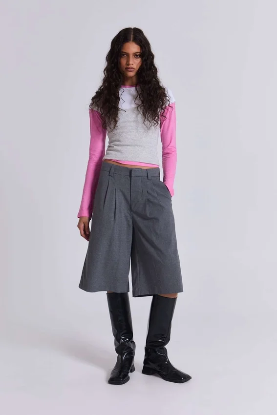 Short « Goliath » ajusté gris