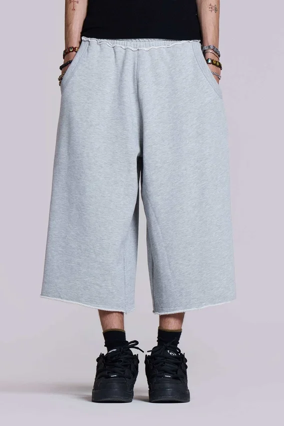Short Monster 3/4 gris chiné