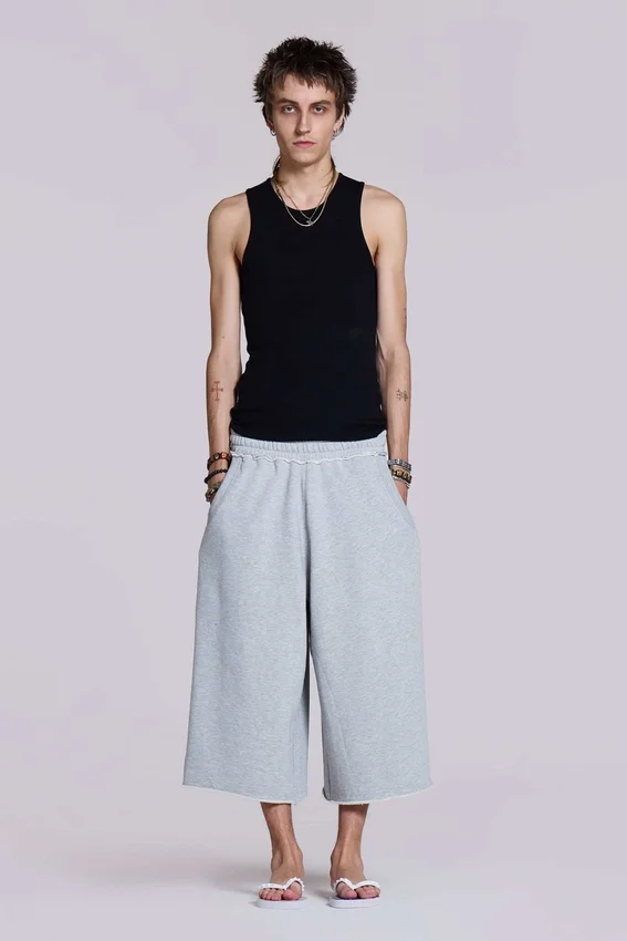 Short Monster 3/4 gris chiné