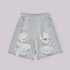 Short « Monster » gris délavé