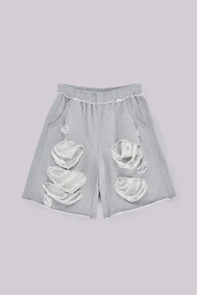 Short « Monster » gris délavé