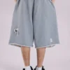 Short « Monster » gris délavé