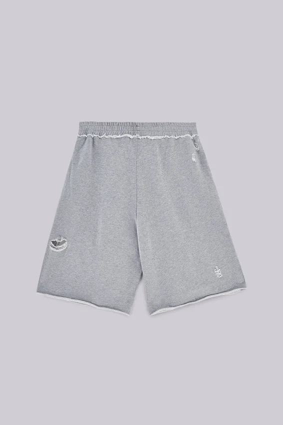 Short « Monster » gris délavé
