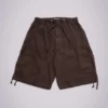 Short Parachute Cargo ample en toile de parachute marron