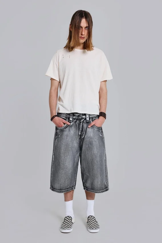 Short Rock Revival Silver Dust