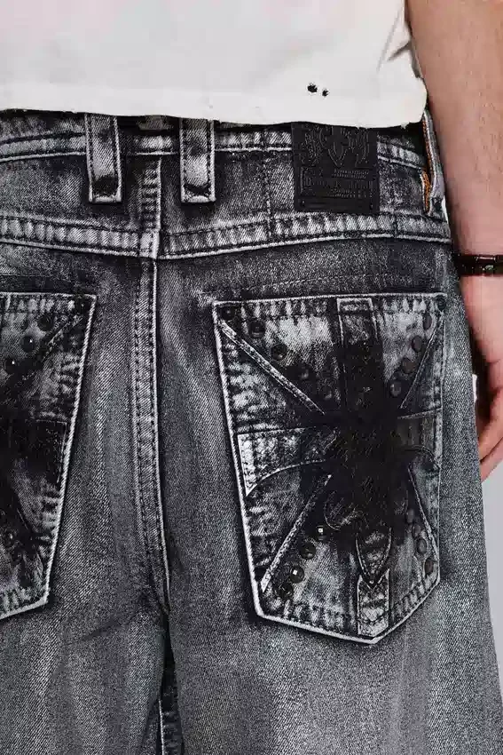 Short Rock Revival Silver Dust