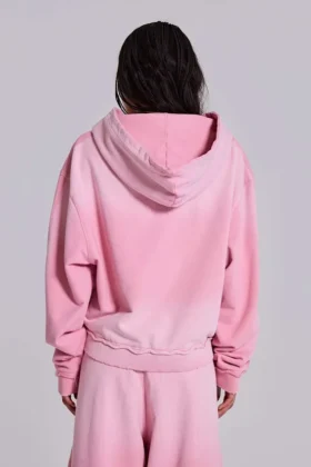 Sweat à capuche baggy « Monster Hoodie » rose sportif