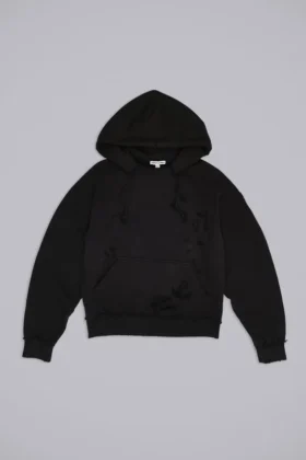 Sweat à capuche Bitten noir