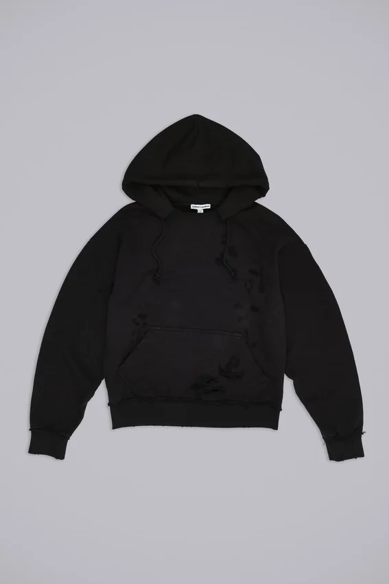 Sweat à capuche Bitten noir