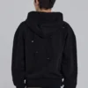 Sweat à capuche Bitten noir