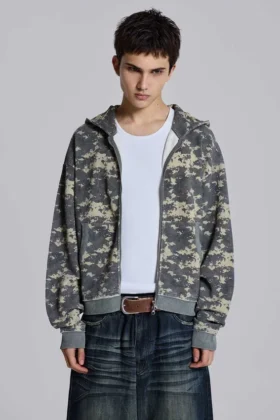 Sweat à capuche Digi Camo en tissu gaufré
