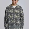 Sweat à capuche Digi Camo en tissu gaufré
