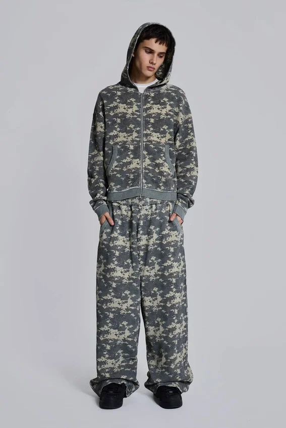 Sweat à capuche Digi Camo en tissu gaufré