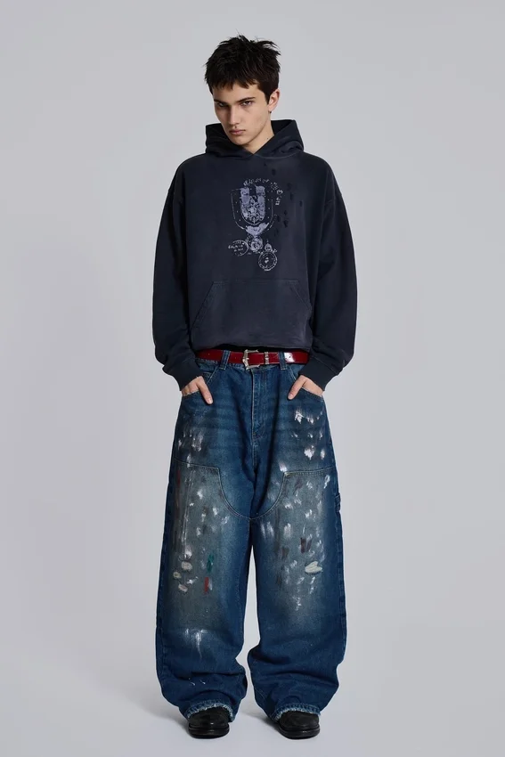 Jeans de charpentier Splatter Cinch