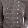 Sweat à capuche en velours « Cavalier » style militaire