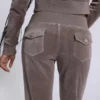 Sweat à capuche en velours « Cavalier » style militaire