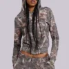 Sweat à capuche « Mini Monster Hoodie » camouflage Woodland