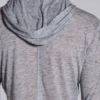 Sweat à capuche « Mist » en gris chiné